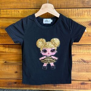 Lola & The Boys Sequin Doll T-Shirt
